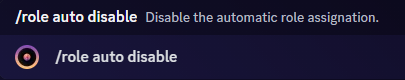 Role Auto Disable Prompt